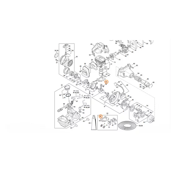 STIHL  Uszczelka cylindra 4149 029 2301